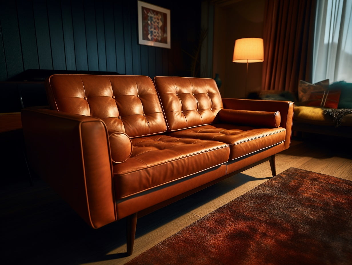 Vintage leather sofa