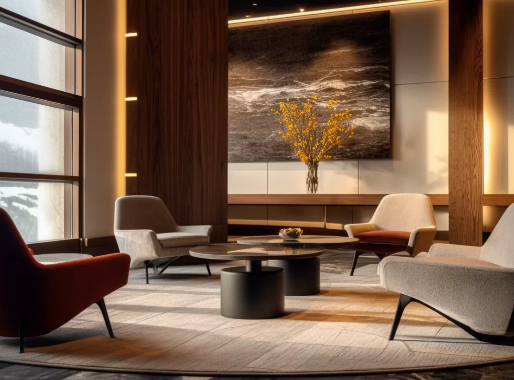 Modern Comfort: Hotel Lobby Chairs with Plush Seating for Warm Welcomes-2 Opulent Oasis: Premium Public Area Furnishings for Luxury Hotels-4