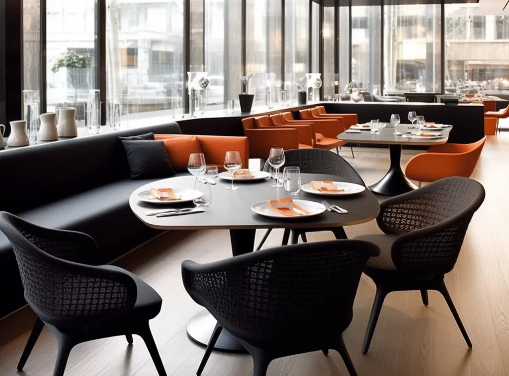 Elevate Dining: Modern Restaurant Chairs with Chic Design Elevate Every Meal: Artisan-Made Custom Tables for Restaurants-1