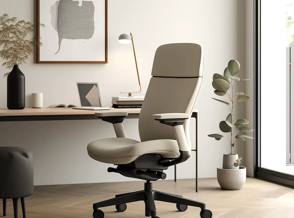 Contemporary Office Furniture Task Chairs - Ergonomic Design, Breathable Mesh Back, Adjustable Height-2 Tailored Office Task Chair - Leather Finish, Memory Foam Cushioning, Custom Color Options-7