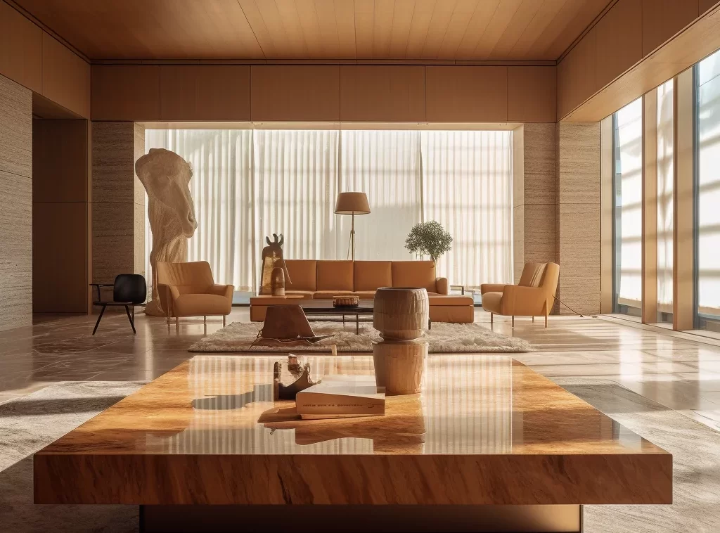 Classic Coffee Tables for Hotel Lobbies - Timeless Appeal & Sturdy Construction-3 Opulent Oasis: Premium Public Area Furnishings for Luxury Hotels-5