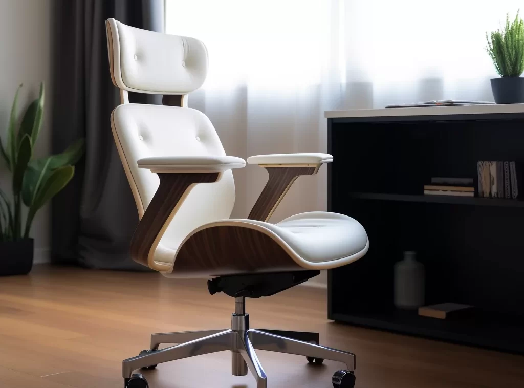 Contemporary Office Furniture Task Chairs - Ergonomic Design, Breathable Mesh Back, Adjustable Height-6 Tailored Office Task Chair - Leather Finish, Memory Foam Cushioning, Custom Color Options-2