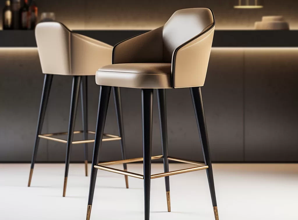 Elevate Your Seating: Modern Restaurant Barstools for Chic Ambiance-1 Crafted for Comfort: Personalized Barstools for Unique Restaurant Spaces