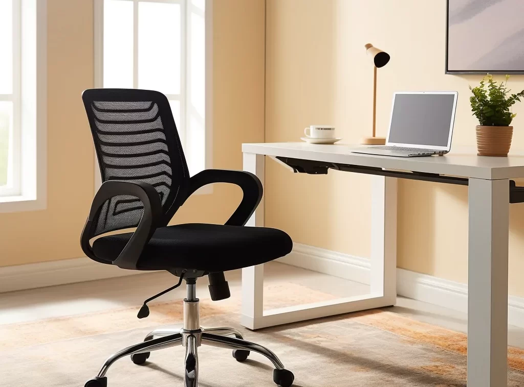 Contemporary Office Chairs - Ergonomic Design, Sleek Black Mesh, Adjustable Features-2 Bespoke Office Chair Designs - Handcrafted, Eco-friendly Material, Multiple Color Choices-3