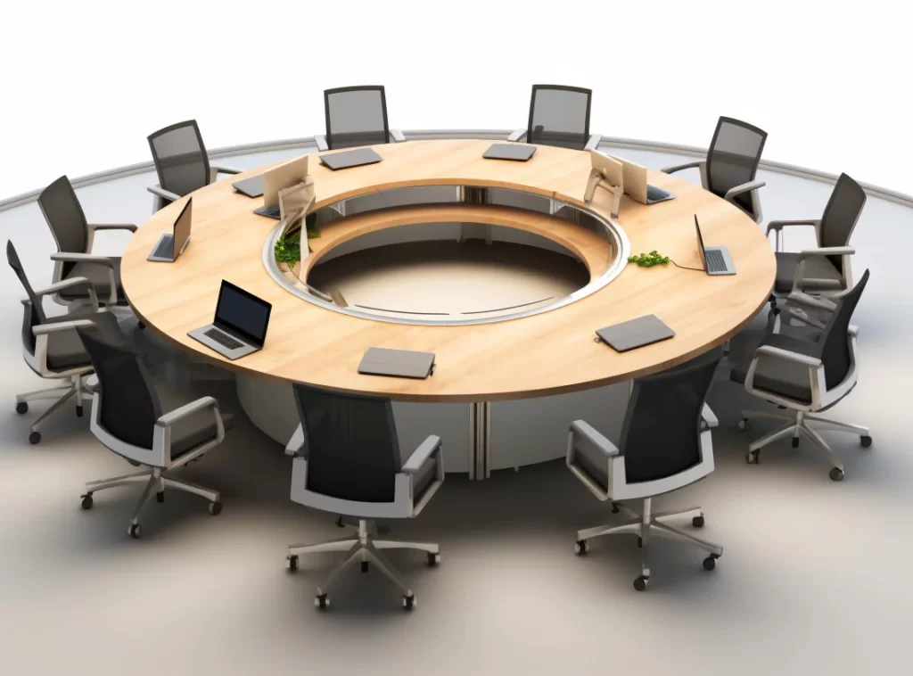 Modern Conference Tables for Contemporary Office - Matte Black, Rectangular, Cable Management Ports-5 Modern Conference Tables for Contemporary Office - Matte Black, Rectangular, Cable Management Ports-5