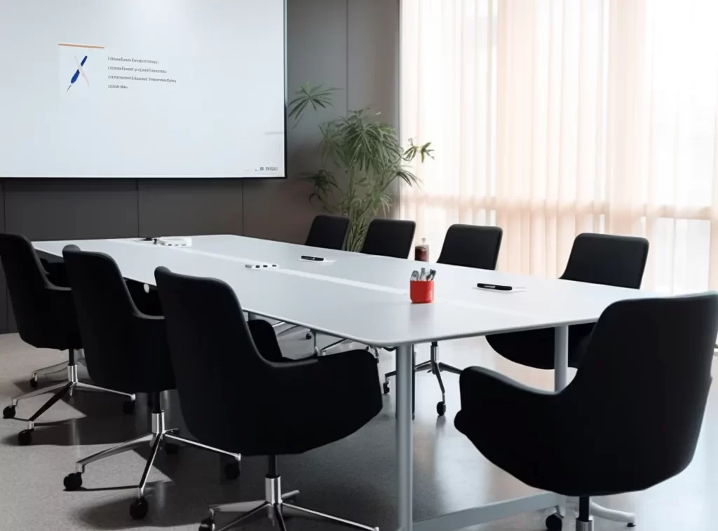 Modern Conference Tables for Contemporary Office - Matte Black, Rectangular, Cable Management Ports-3 Modern Conference Tables for Contemporary Office - Matte Black, Rectangular, Cable Management Ports-3