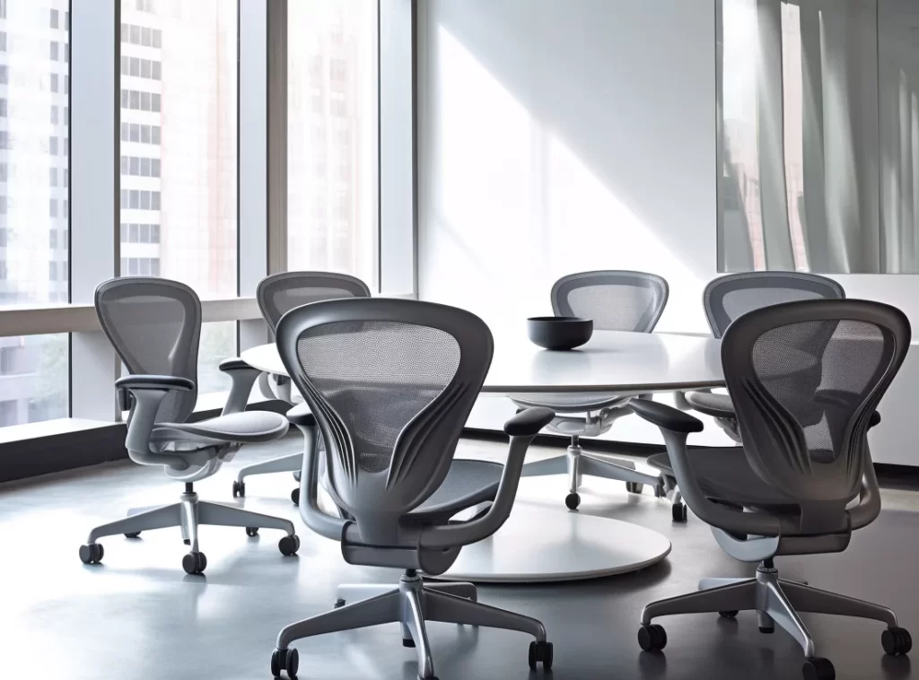 Sleek Contemporary Office Conference Chairs - aluminum Frame, Padded Seat, Modern Gray Finish-3 Sleek Contemporary Office Conference Chairs - aluminum Frame, Padded Seat, Modern Gray Finish-3