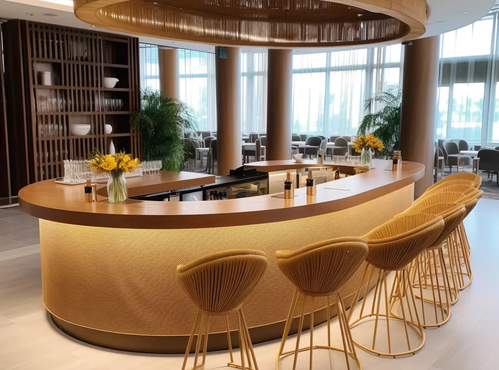 Transform Your Bar: Modern Counters for Distinctive Restaurant Spaces-3 Elevate Your Space: Customized Restaurant Bar Counters for Unique Ambiances-3