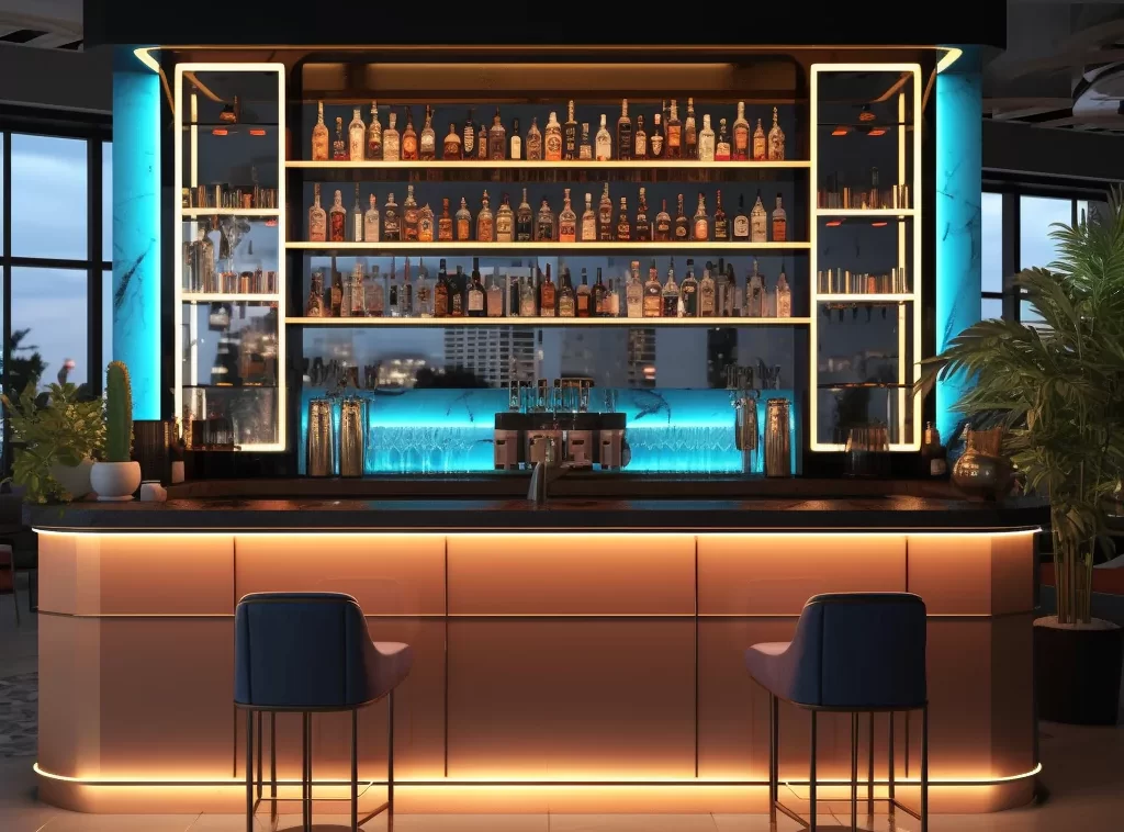 Transform Your Bar: Modern Counters for Distinctive Restaurant Spaces-6 Elevate Your Space: Customized Restaurant Bar Counters for Unique Ambiances-6