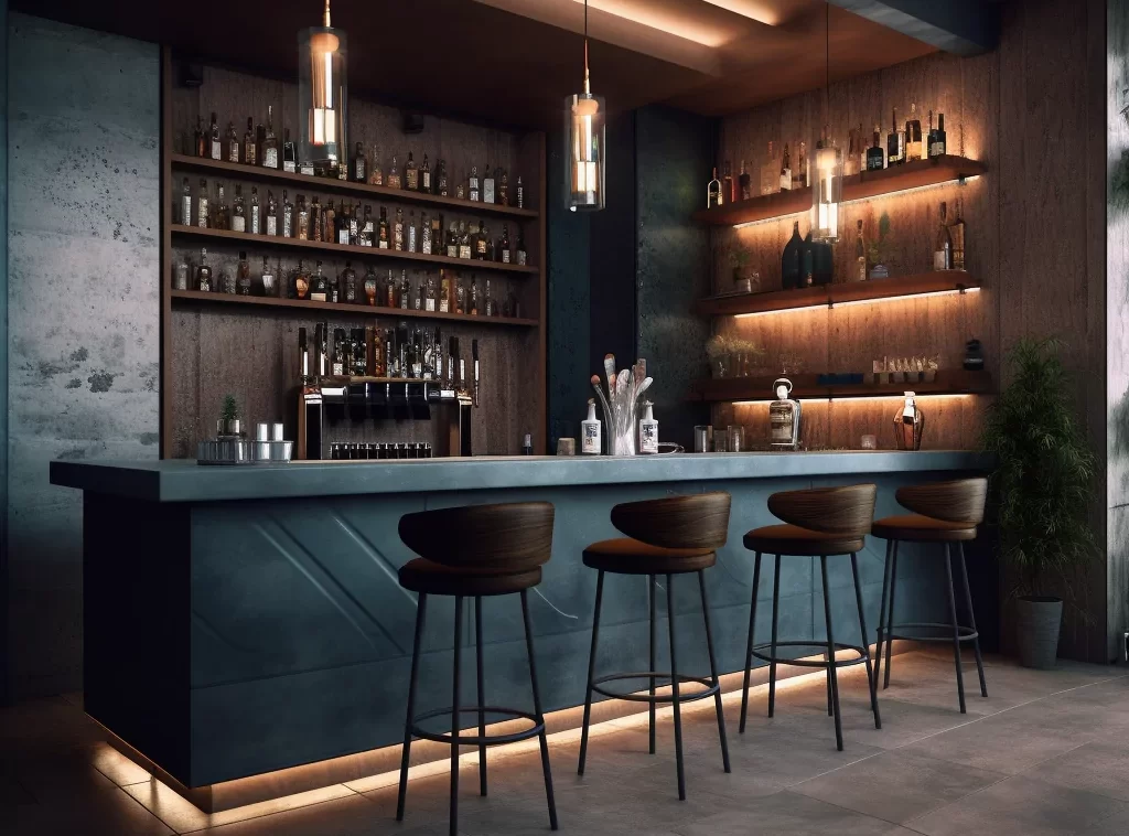 Transform Your Bar: Modern Counters for Distinctive Restaurant Spaces-1 Elevate Your Space: Customized Restaurant Bar Counters for Unique Ambiances
