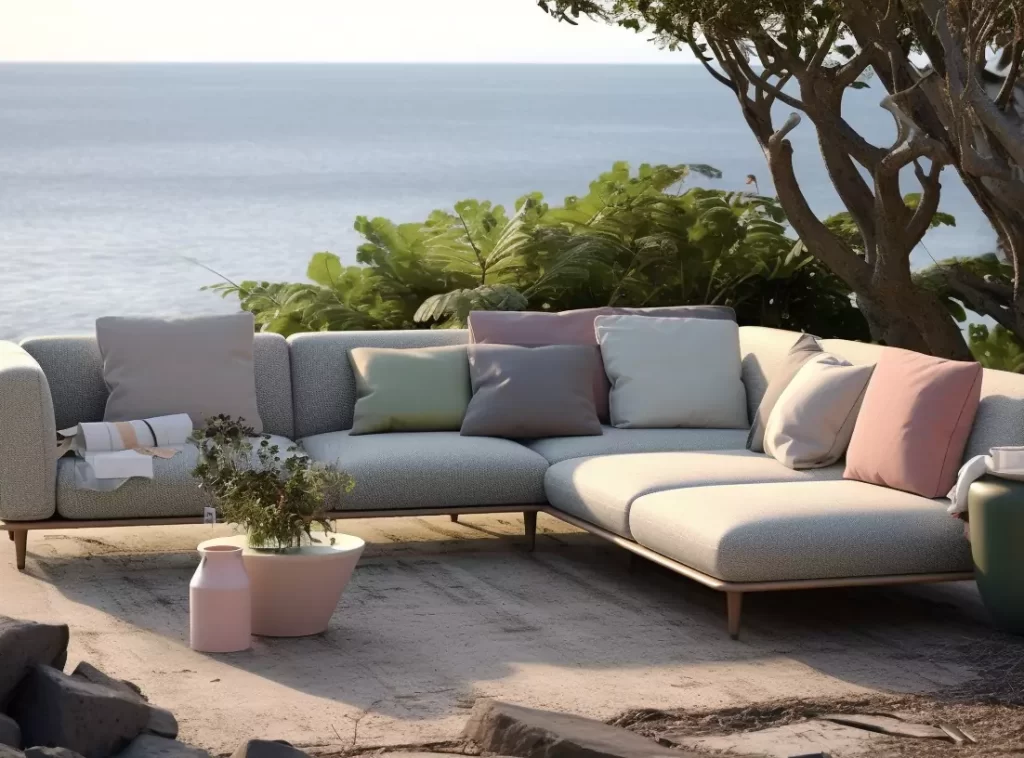 Luxurious 5-Piece Rattan Hotel Outdoor Sofa Combination: Modular Seating with Cushioned Comfort-2 Luxurious 5-Piece Rattan Hotel Outdoor Sofa Combination: Modular Seating with Cushioned Comfort-2