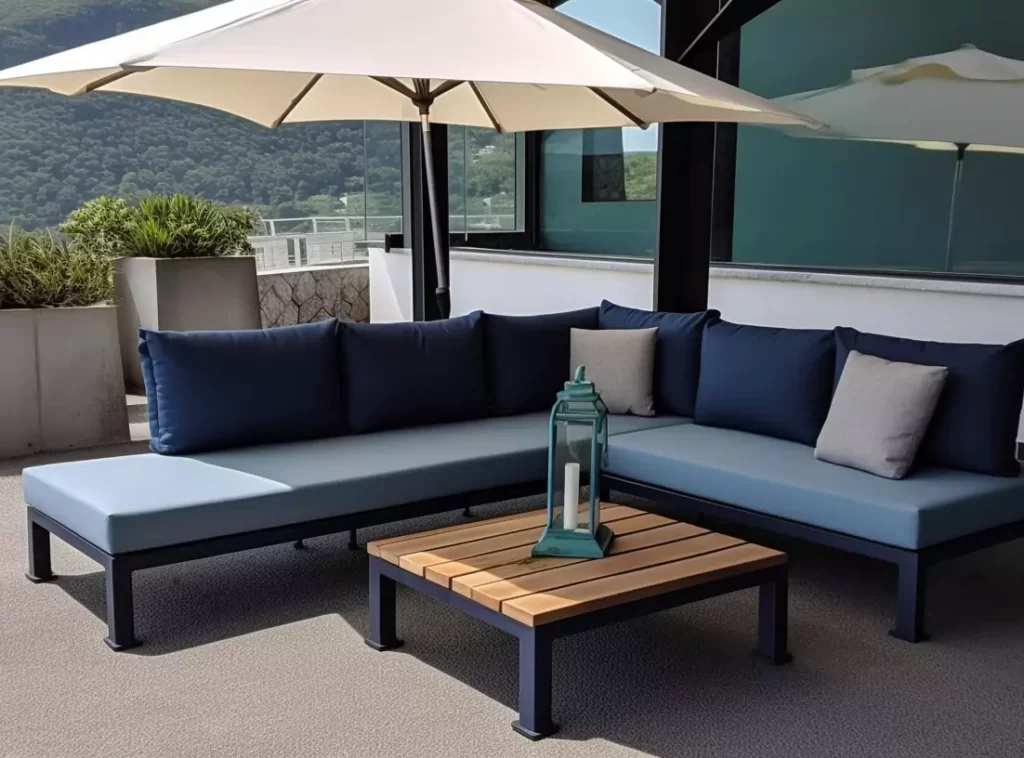 Luxurious 5-Piece Rattan Hotel Outdoor Sofa Combination: Modular Seating with Cushioned Comfort-5 Luxurious 5-Piece Rattan Hotel Outdoor Sofa Combination: Modular Seating with Cushioned Comfort-5