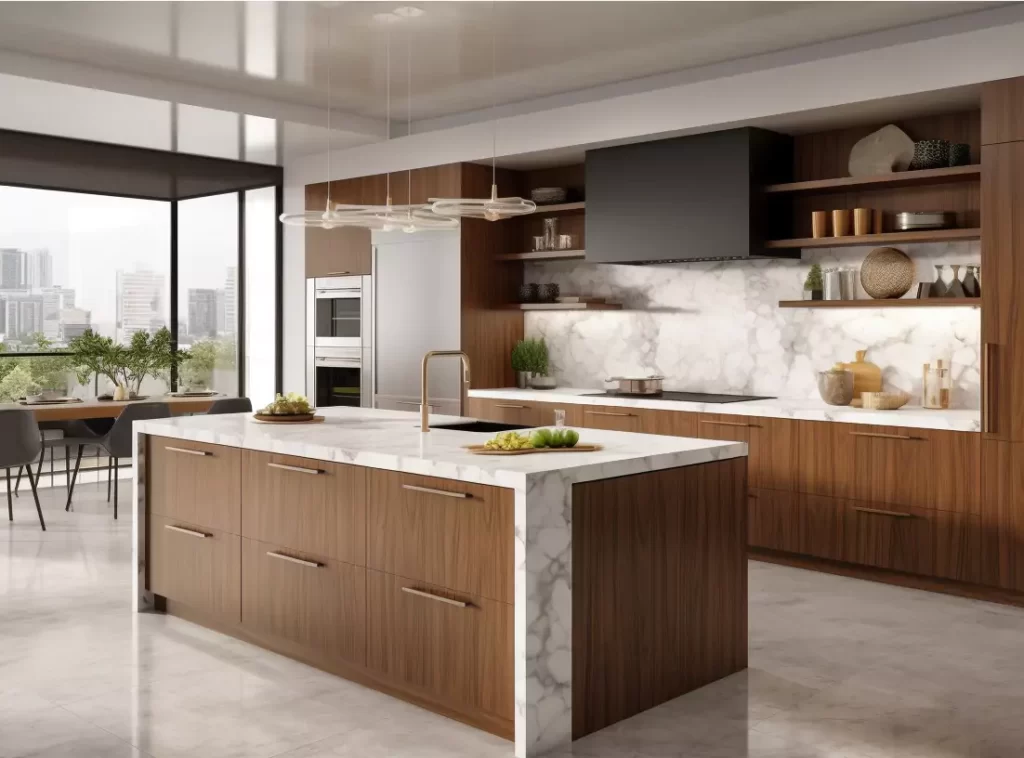 Handcrafted Luxury Kitchen Cabinet: Vintage Oak with Antique Brass Handles-1 Handcrafted Luxury Kitchen Cabinet: Vintage Oak with Antique Brass Handles-1