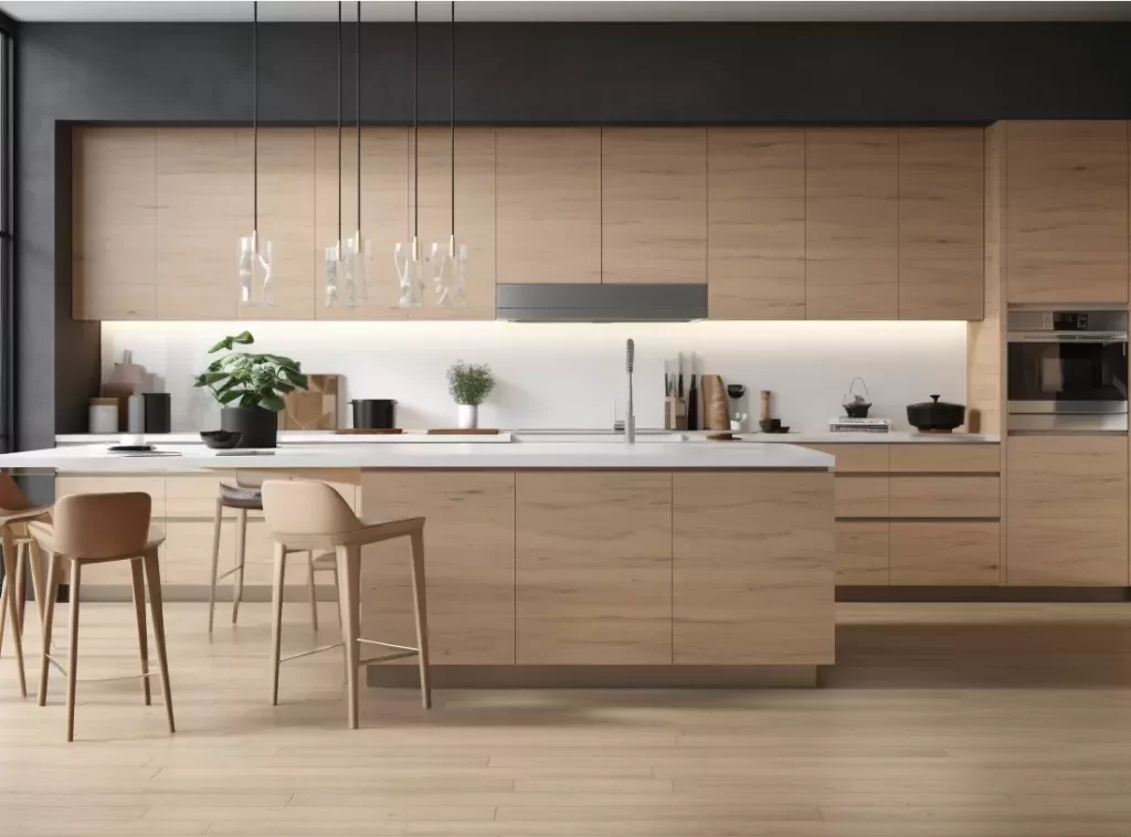 Wood Wonders: Modern Kitchen Cabinet - Artful Design, Spacious Layout & Durable Construction-3 Wood Wonders: Modern Kitchen Cabinet - Artful Design, Spacious Layout & Durable Construction-3