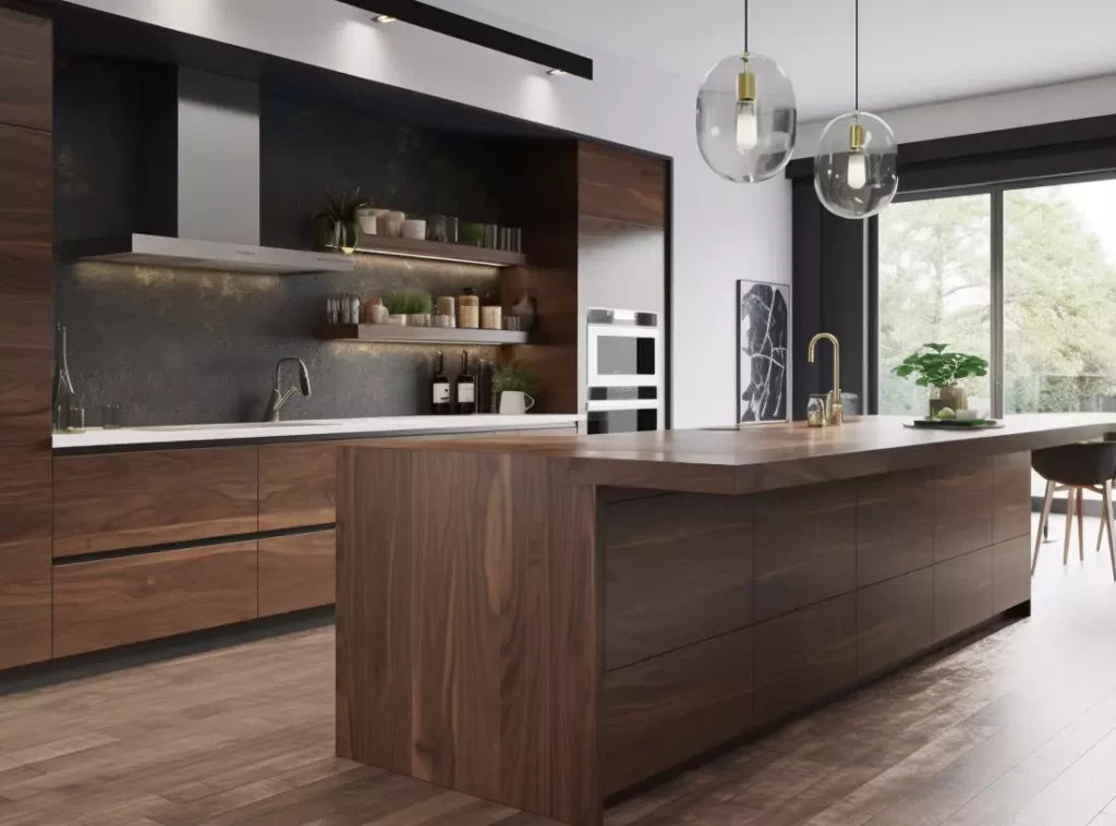 Wood Wonders: Modern Kitchen Cabinet - Artful Design, Spacious Layout & Durable Construction-1 Wood Wonders: Modern Kitchen Cabinet - Artful Design, Spacious Layout & Durable Construction-1
