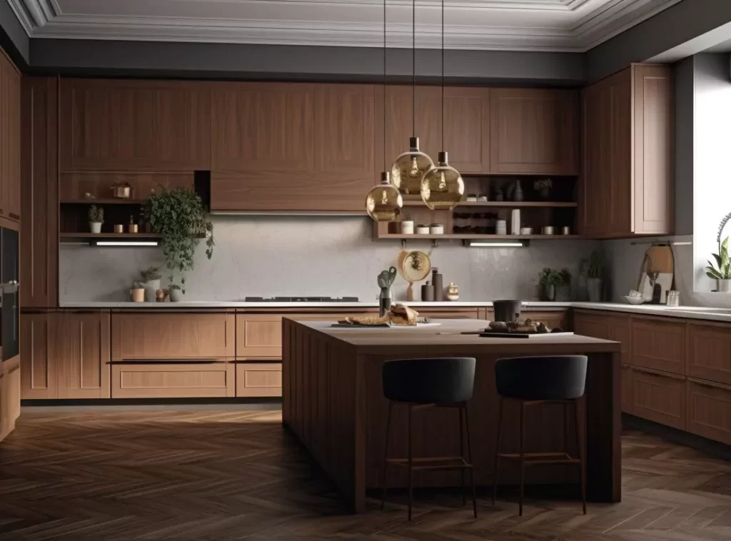 Handcrafted Luxury Kitchen Cabinet: Vintage Oak with Antique Brass Handles-4 Handcrafted Luxury Kitchen Cabinet: Vintage Oak with Antique Brass Handles-4