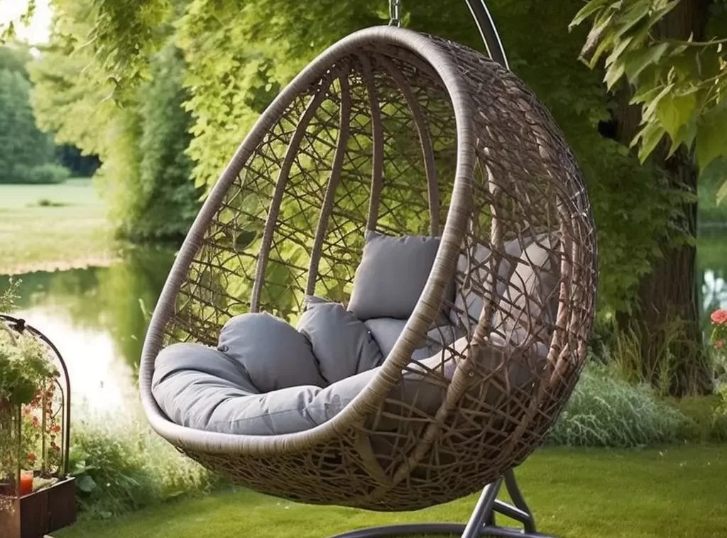 Bohemian Cotton Macramé Hotel Outdoor Hanging Chair & Hammock: Handcrafted with Tassel Detailing-6 Bohemian Cotton Macramé Hotel Outdoor Hanging Chair & Hammock: Handcrafted with Tassel Detailing-6