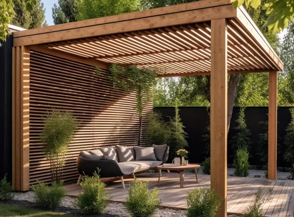 Modern Aluminum Hotel Outdoor Pergolas: Sleek Matte Finish with Retractable Canopy-4 Modern Aluminum Hotel Outdoor Pergolas: Sleek Matte Finish with Retractable Canopy-4