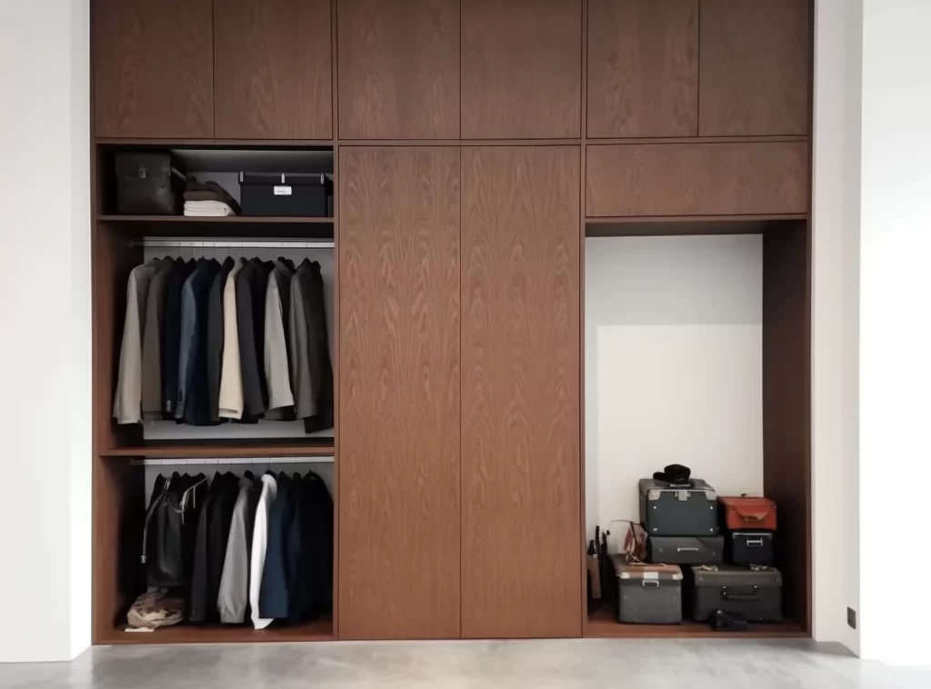 Full House Furniture - Modern black wardrobe with matte skin-like finish and spacious double hanging area, perfect for the modern home-1 Full House Furniture - Modern black wardrobe with matte skin-like finish and spacious double hanging area, perfect for the modern home-1