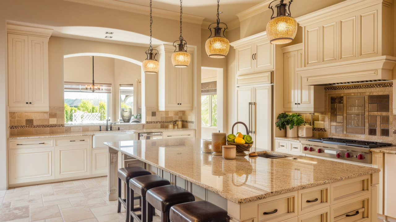 (2024) White Kitchen Cabinets with Beige Countertops Ideas