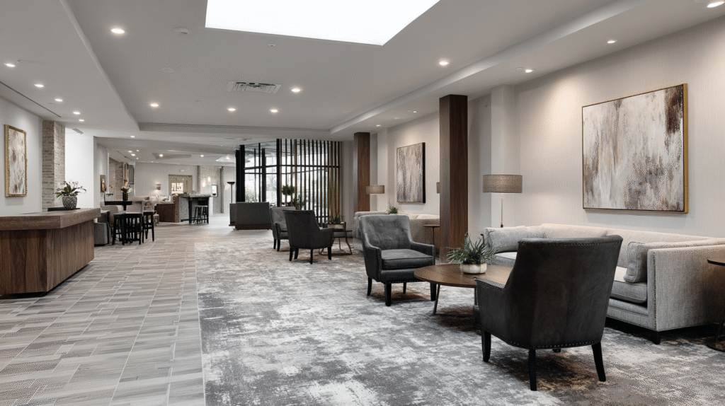 open design for hotel lobby